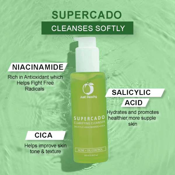 Just Peachy Supercado Clarifying Face Cleanser 100ml